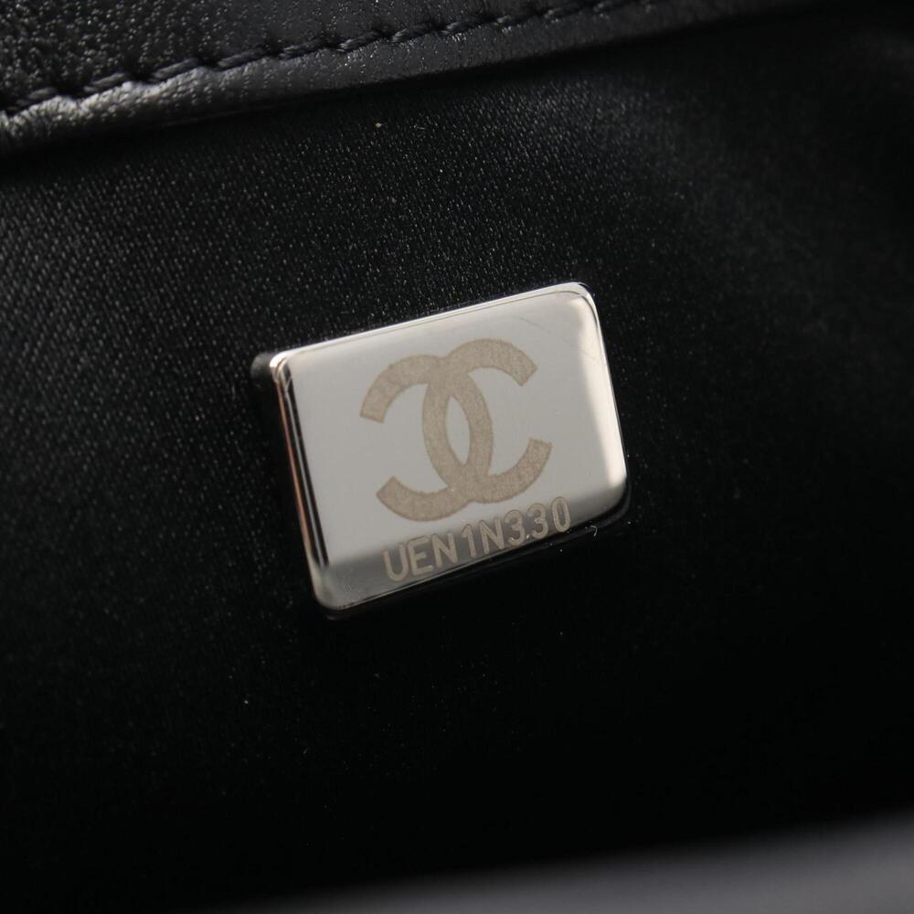 Chanel Mini Matelassé 20 Shoulder Bag/Handbag, Leather, Sequins, Women's, Blu... - Picture 5 of 7